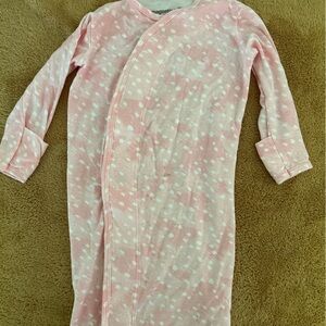 Magnetic Me Pink and White Dot Convertible Gown Pajamas